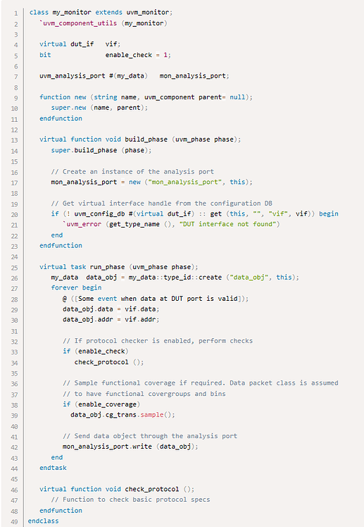The use of virtual interface in uvm_monitor - UVM - Verification Academy
