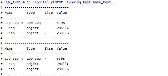 null value for created obj and seq